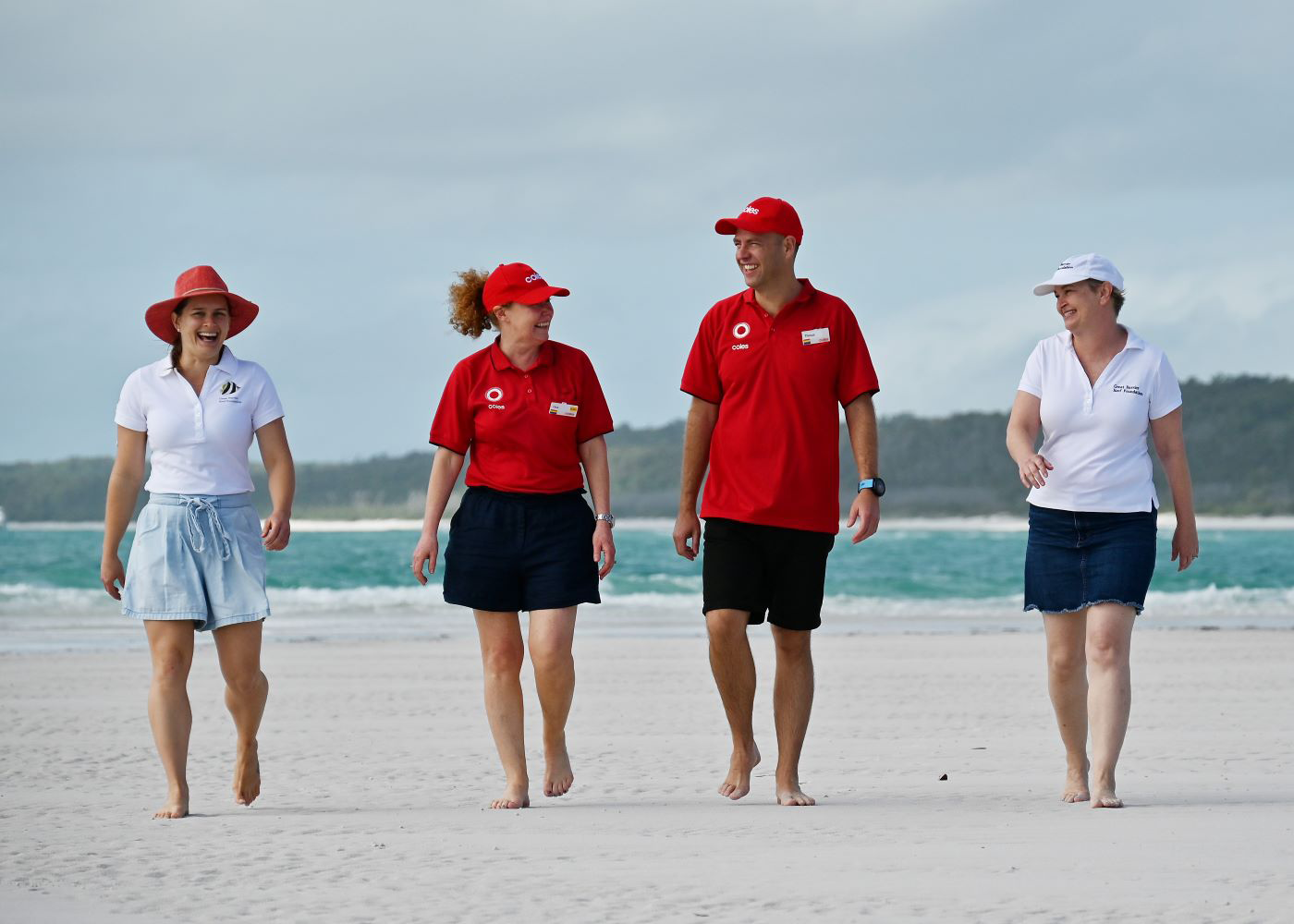 GBRF Director Strategic Initiatives Melissa Rodgers, Coles Chief Marketing Officer Lisa Ronson, Coles Chief Sustainability, Property and Export Officer Thinus Keeve and GBRF Managing Director Anna Marsden.